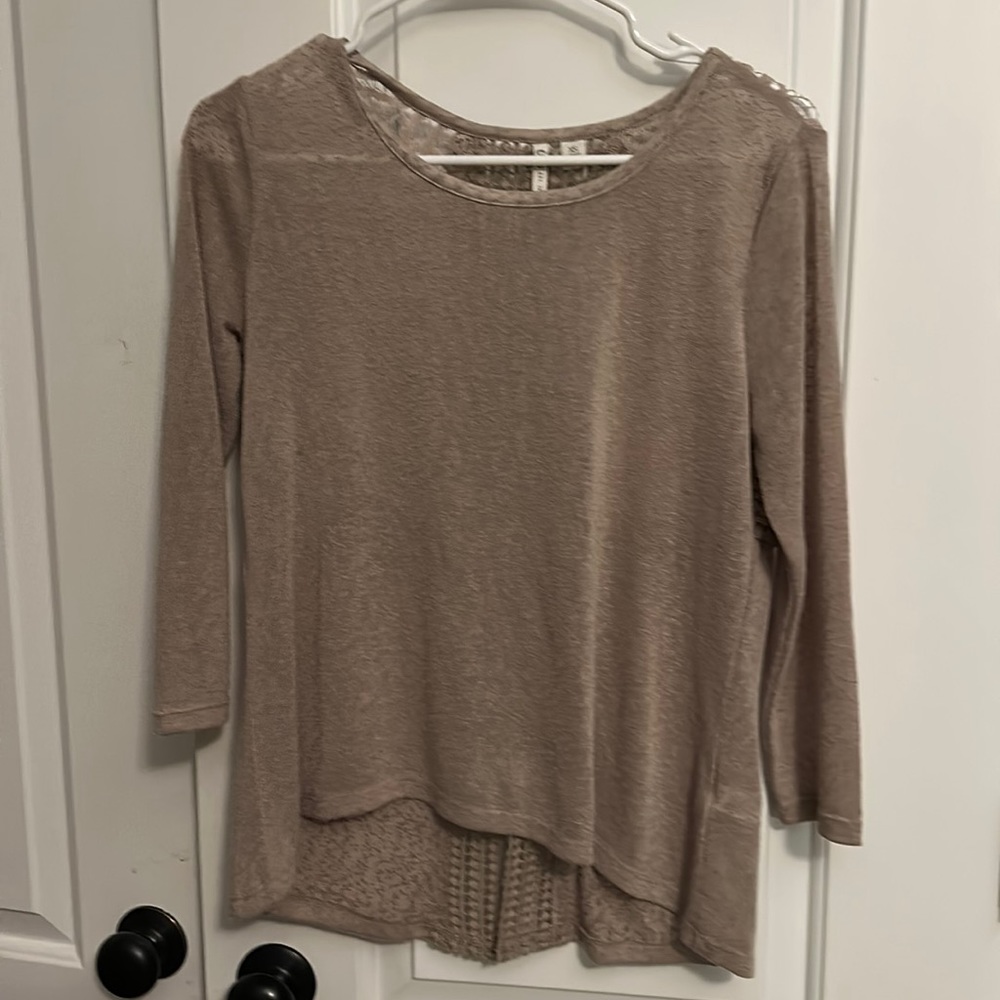 Tan blouse
